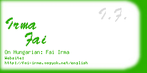 irma fai business card